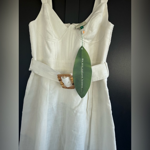 FARM Rio White Jumpsuit with Belt - Picture 8 of 12